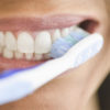 USA, New Jersey, Jersey City, Close-up of woman brushing teeth